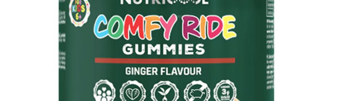 Nutricode Comfy Ride Gummies padeda kelionėje nuo nemalonių pojūčių - keliaujant mašina, laivu ar lėktuvu