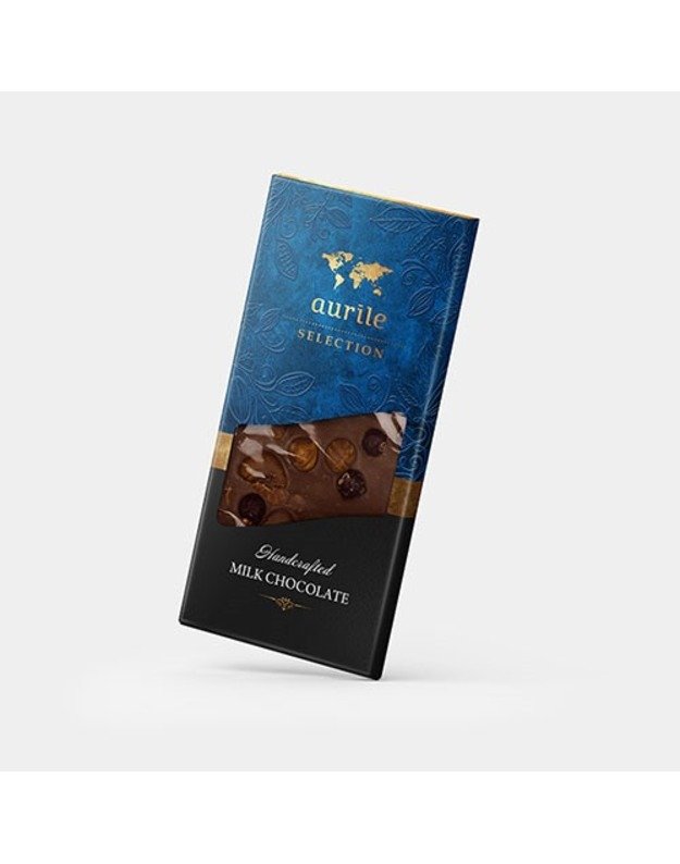 Pieninis šokoladas 36% CURRANT & NUT MIX 100 g Aurile Selection