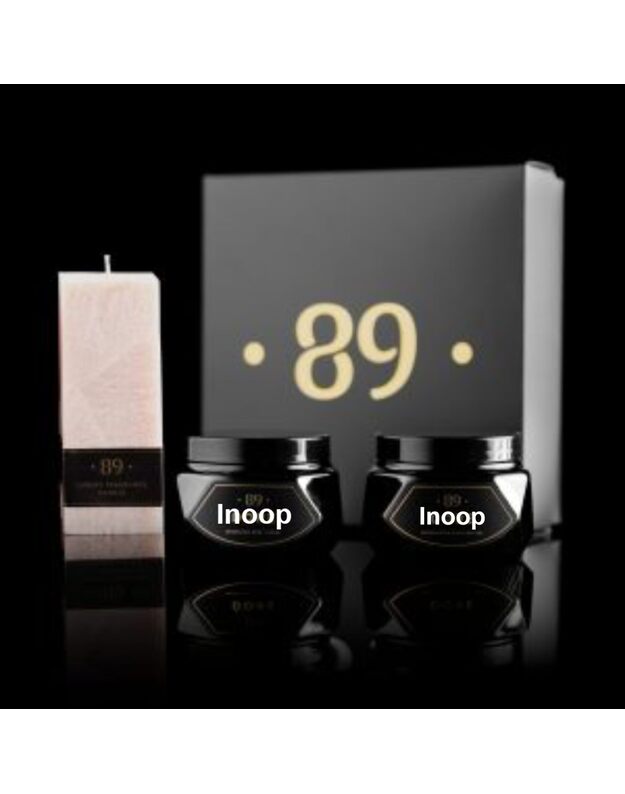  Aromatic 89 rinkinys - Kūno šveitiklis, sviestas ir palmių vaško žvakė - Inoop