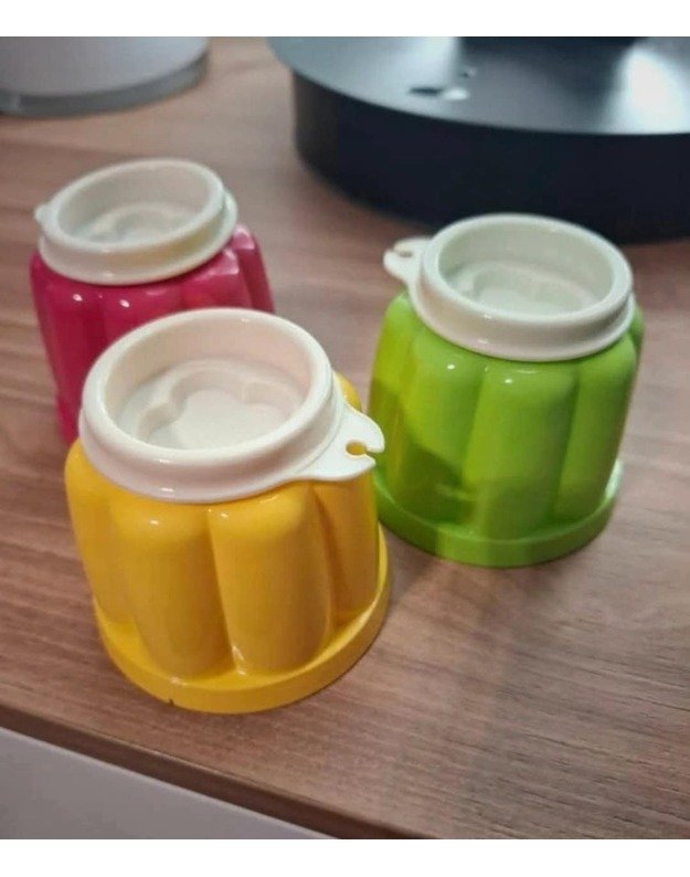 Mini Tupperware žele žiedo forma 3 vnt komplektas