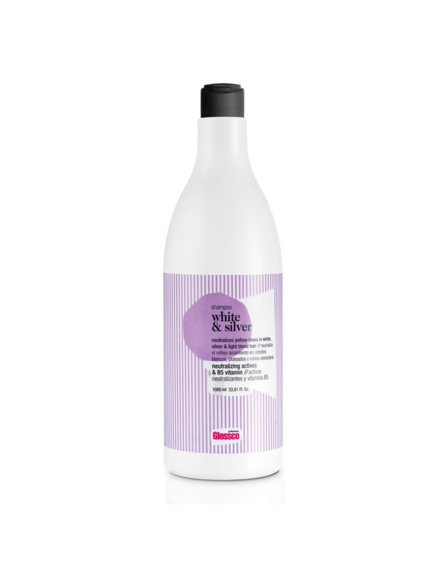 Pilkinanatis plaukų šampūnas Glossco White & Silver Shampoo, 500 ml