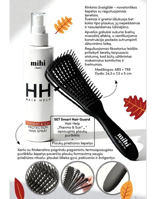 Mihi Hair Help Thermo & Sun Protection plaukų purškiklis 3