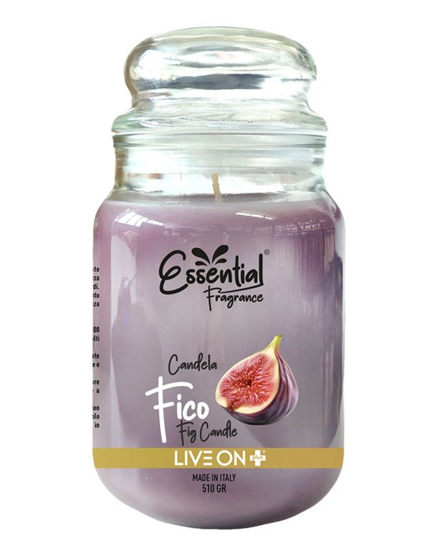 Live on plus kvapioji žvakė Figos Essential Fragrance Candela Profumata al Fico 510gr