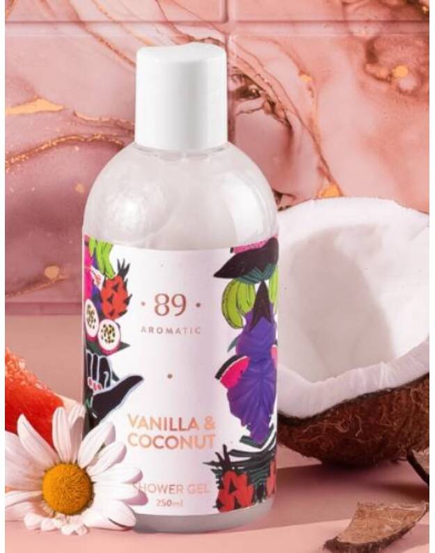 Aromatic 89 dušo gelis Vanilė ir kokosas