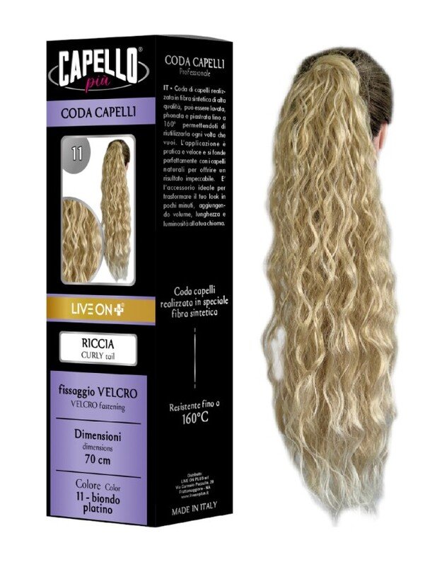 Live On Plus prisegami plaukai garbanoti Capello 70 cm Nr. 11.0