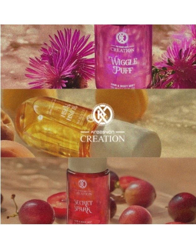 Kūno ir plaukų dulksna LIQUID LOVE- KREASYON CREATION 120 ml 2