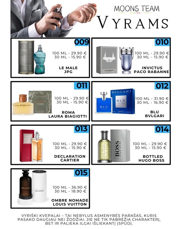 Live On Plus kvepalai Peccati Olfattivi mėginimas 3ml 7