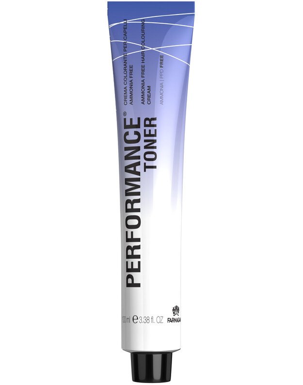 Beamoniakiai tonuojantys plaukų dažai PERFORMANCE TONER AMMONIA FREEGREY BLUE 100 ml.