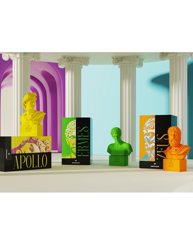 Chogan mitologiniai kvepalai rinkinys by Mytologik 7 vnt buteliukai statulų po 100 ml 1