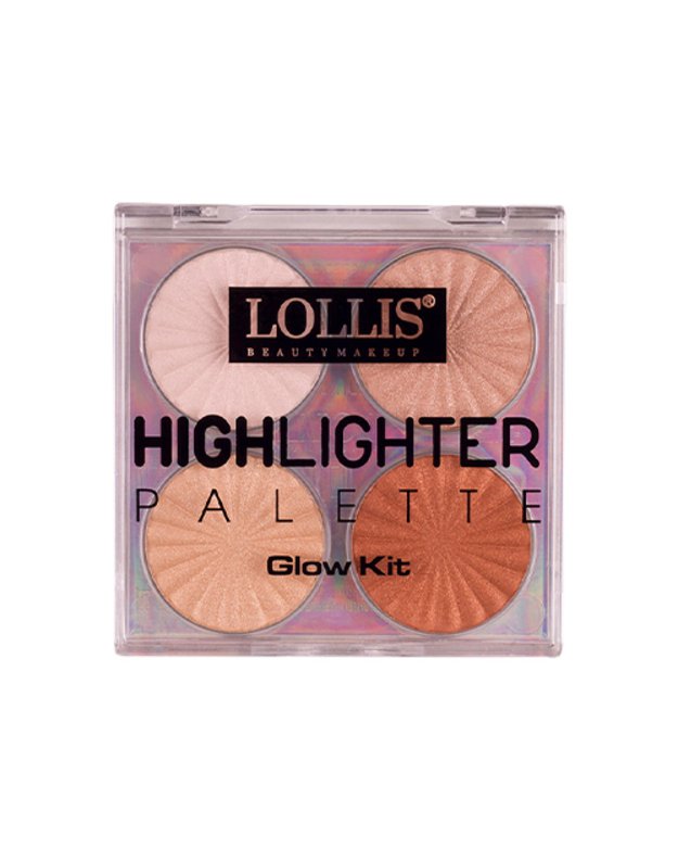 LOLLIS Švytėjimo suteikianti pudros paletė GLOW KIT
