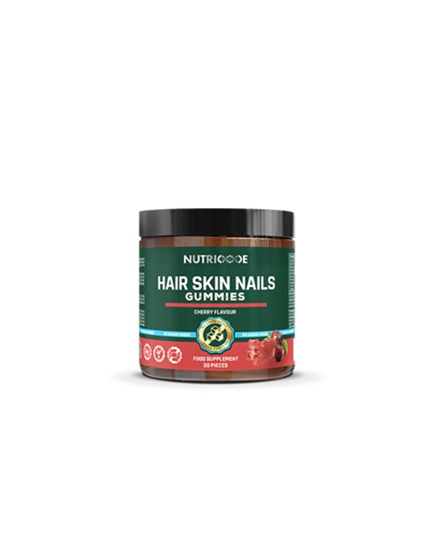 NUTRICODE Hair Skin Nails Gummies 120 g - BE PRIDĖTINIO CUKRAUS