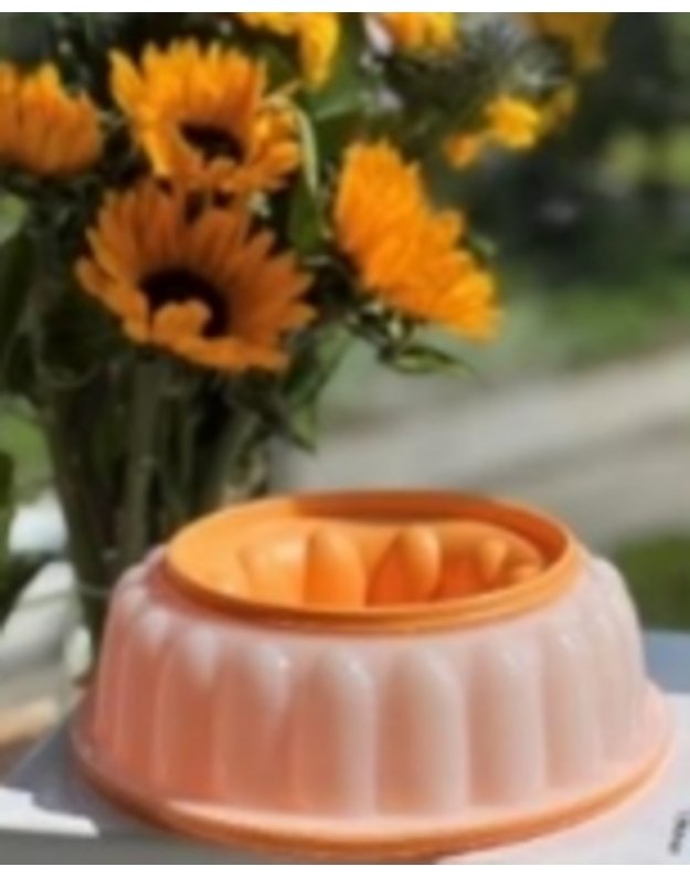 Tupperware žele žiedo forma - 1,5l talpos -geltona