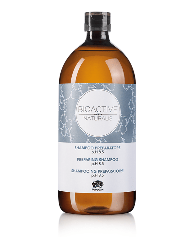 Farmagan Bioactive Naturalis Preparing PH 8,5 plaukų šampūnas prieš procedūras 1000 ml