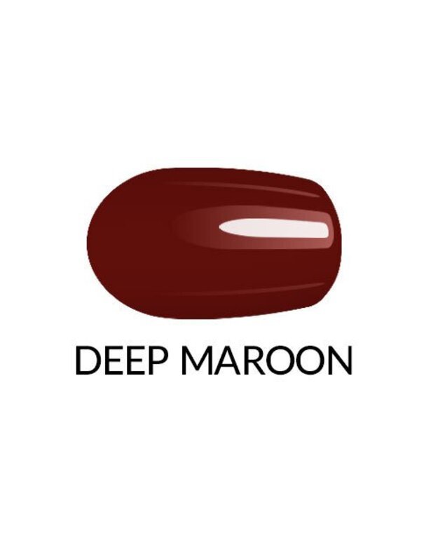 Nagų lakas GEL FINISH - Deep Maroon